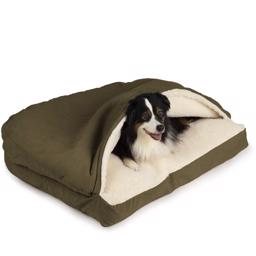SnooZer Cozy Cave Dog Cave Rectangle Version Olive